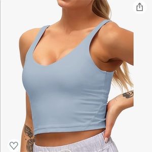 Light blue lulu align dupe workout/yoga tank